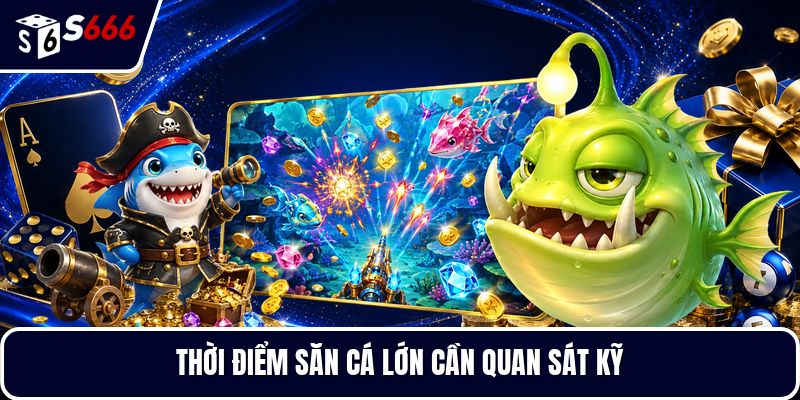 Thời điểm săn cá lớn cần quan sát kỹ